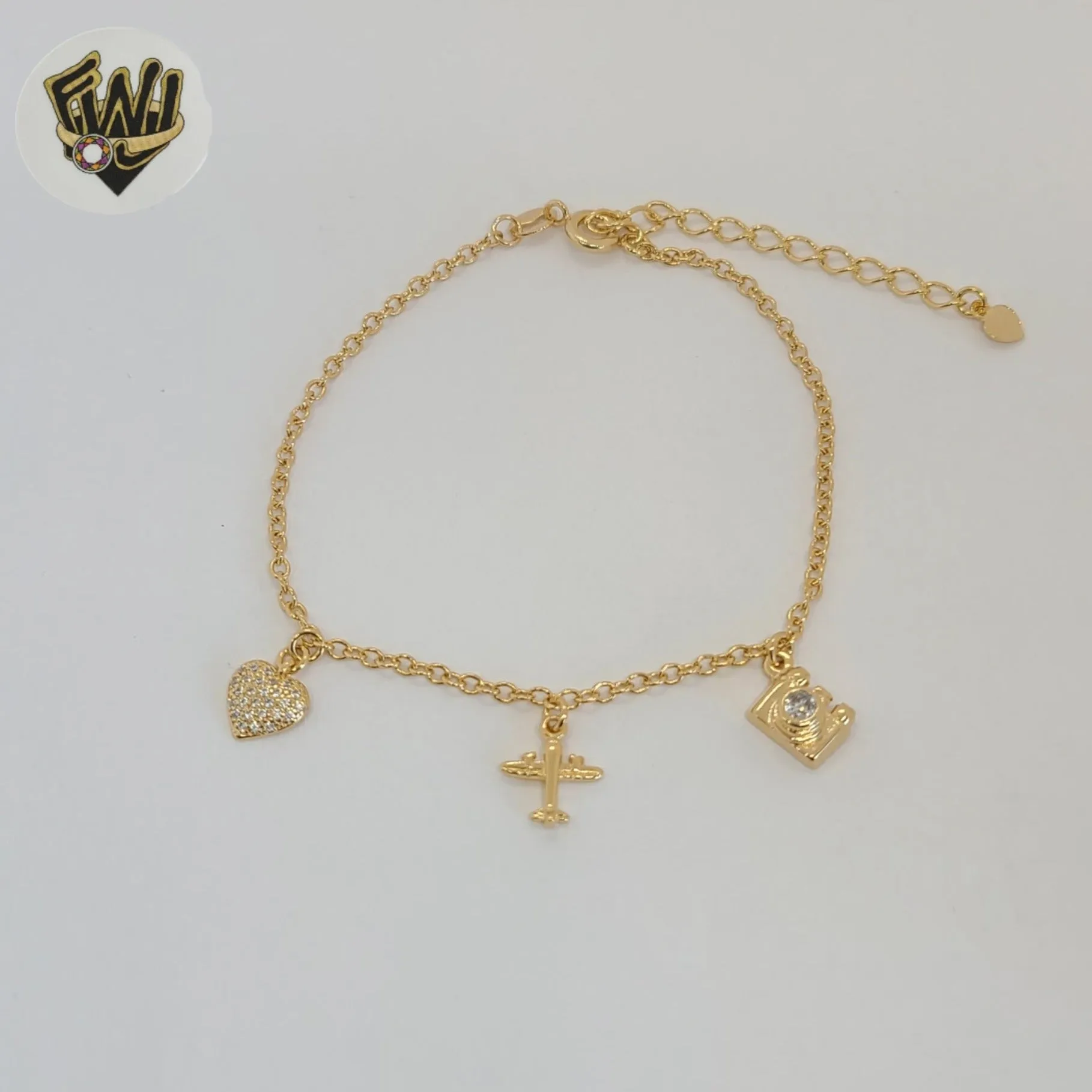 (1-0775) Gold Laminate - 7mm Travel Bracelet - 7 - BGF
