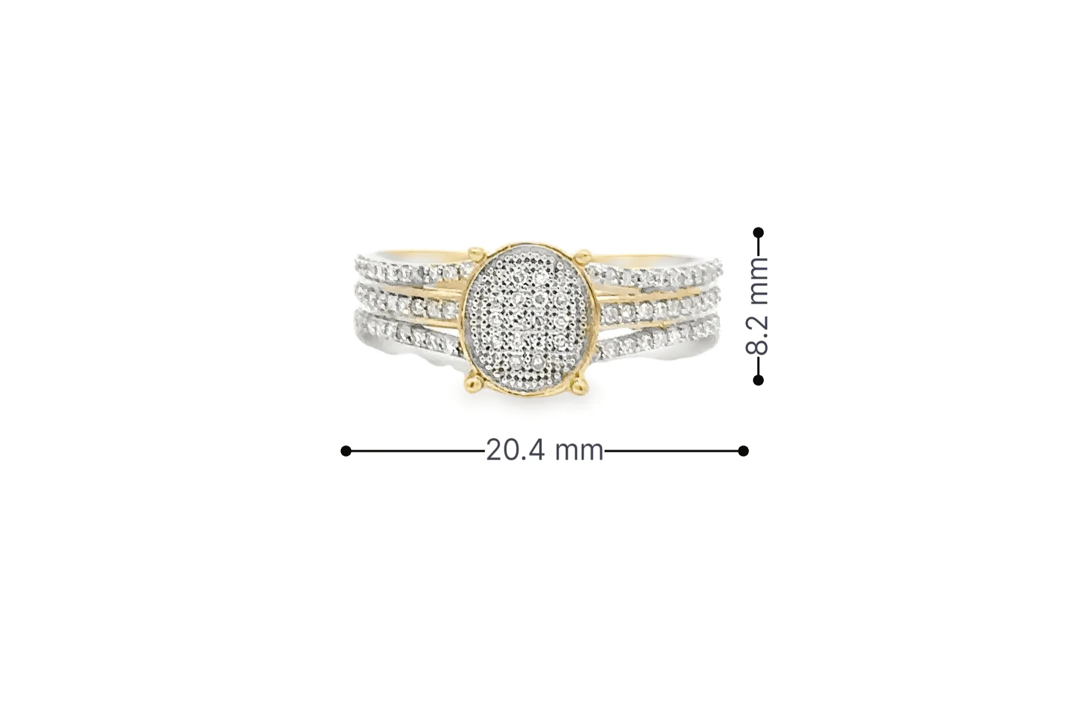 10K Gold 0.25 CTW Diamond Ladies Ring