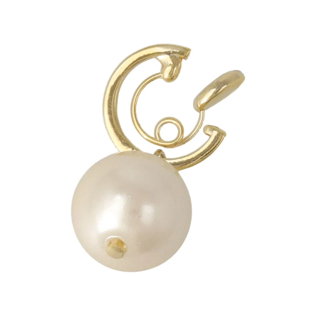 10mm Faux Pearl Loop Fit Huggie Clip Ons