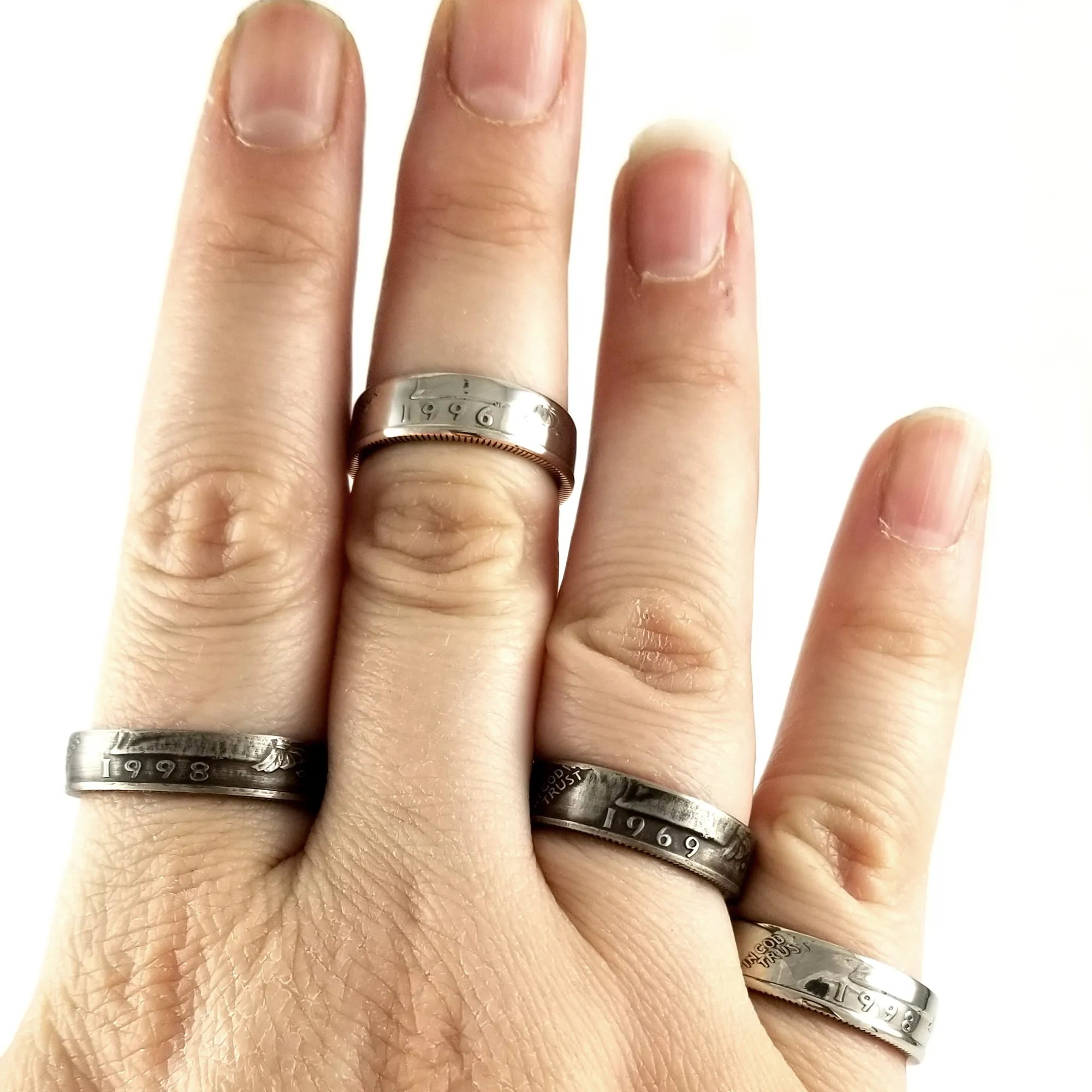 1965 Washington Quarter Coin Ring