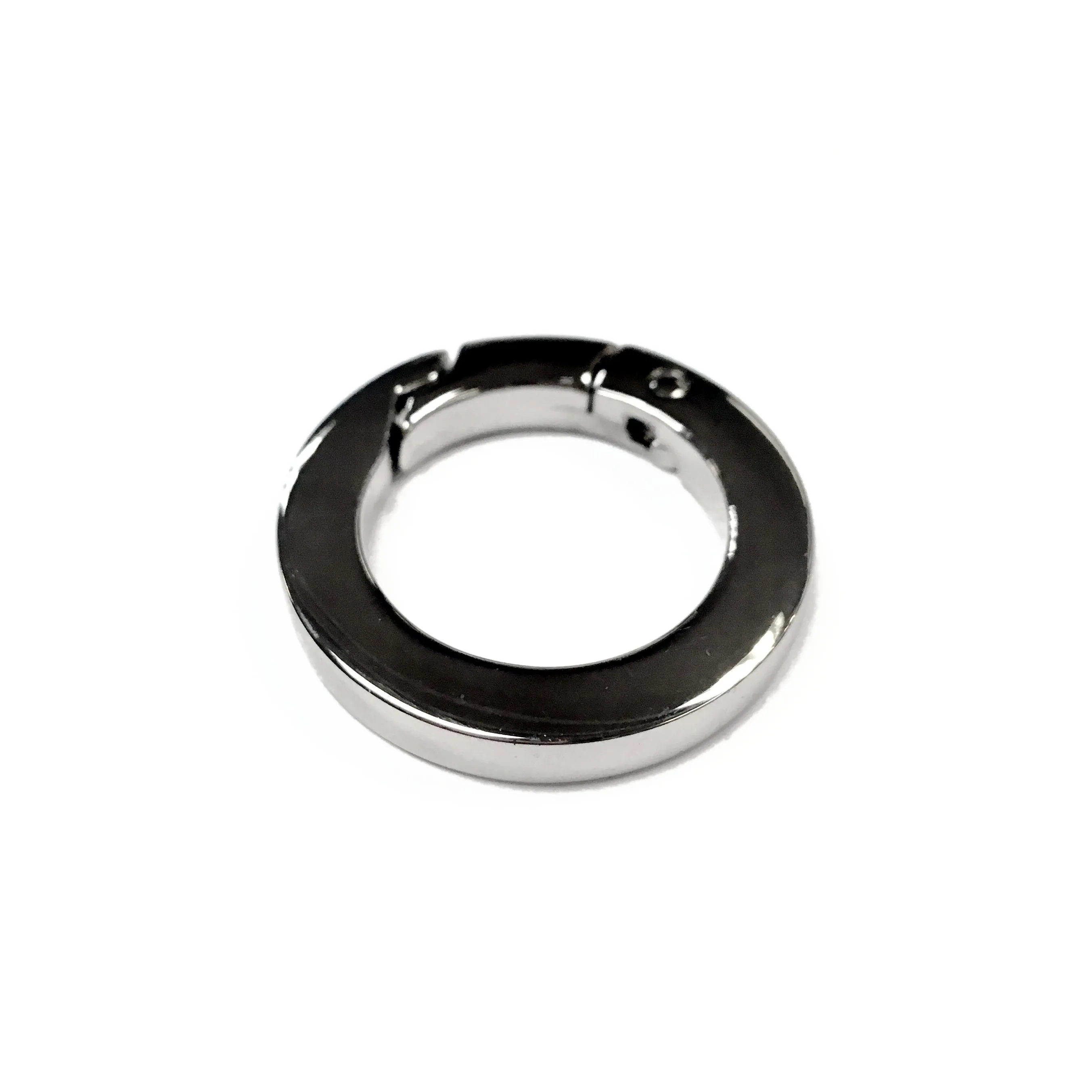 1" Nickel Spring Opening Ring with Flat Profile