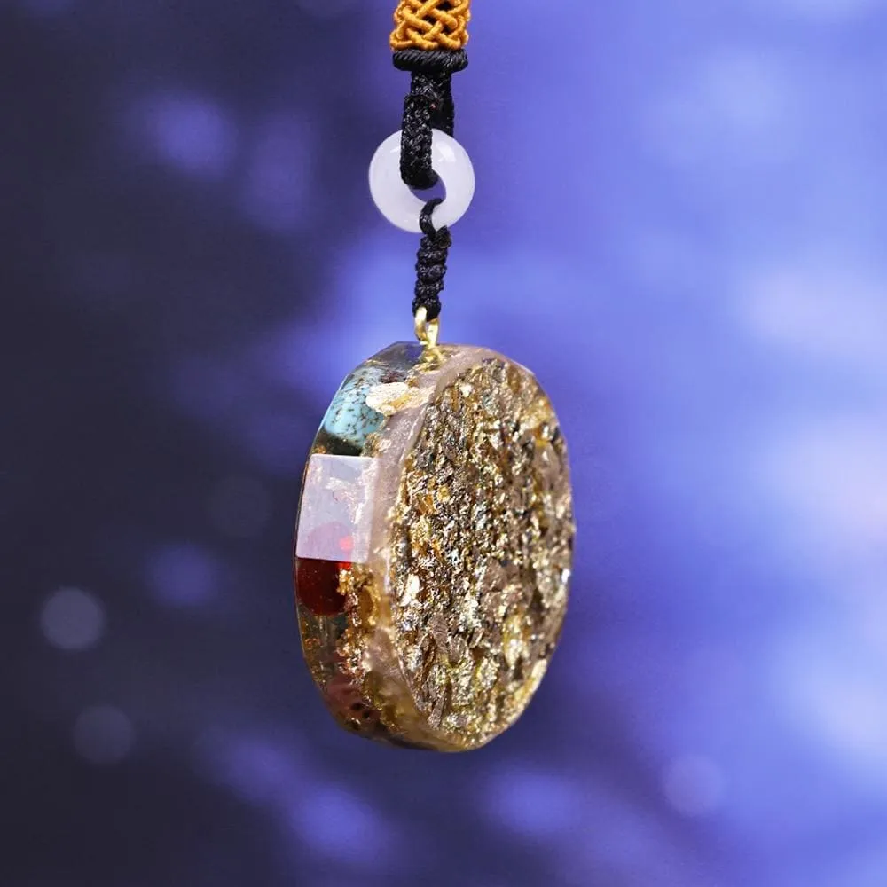 7 Chakra Energy Pendant Orgonite Necklace Reiki Energy Pendant Yoga Meditation