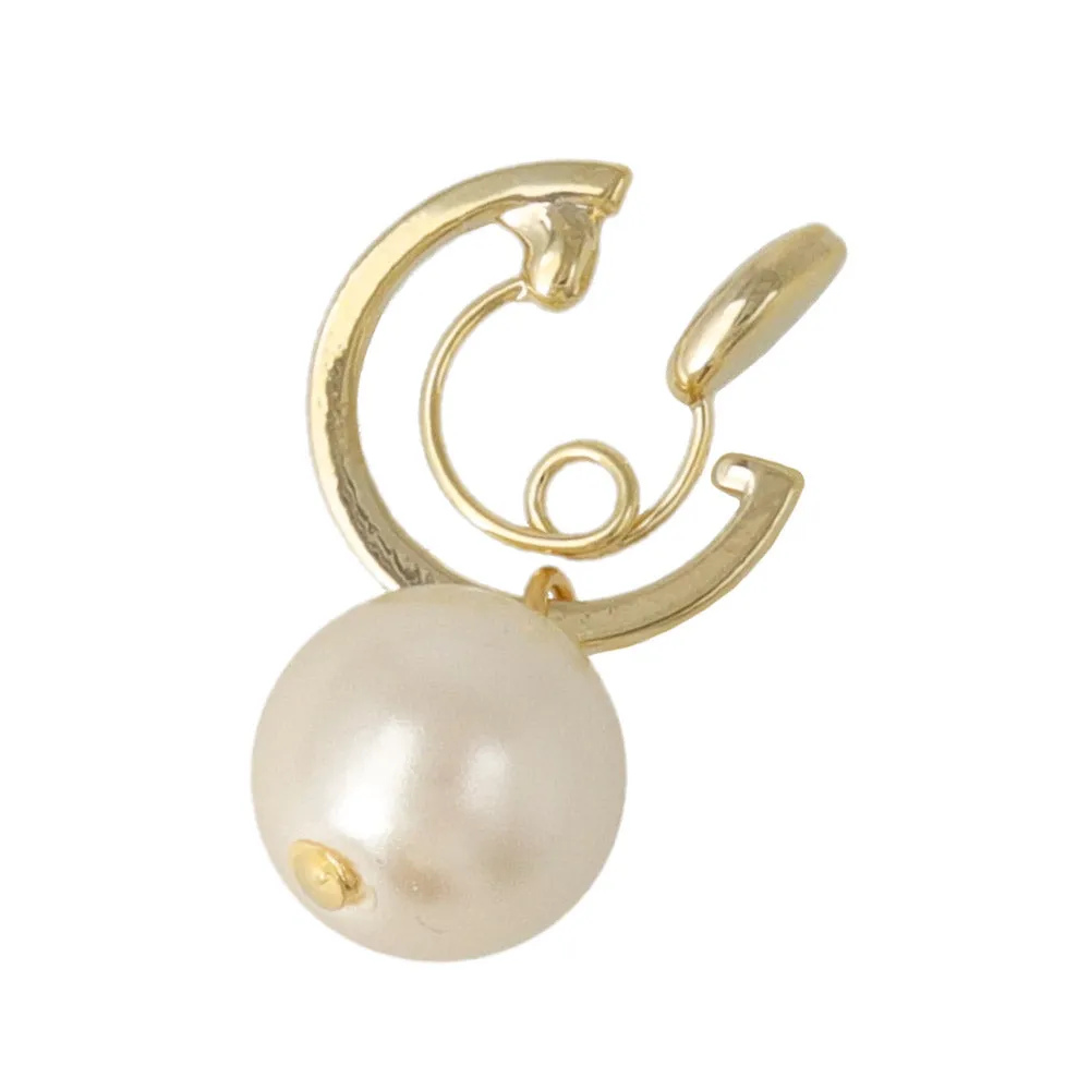 8mm Faux Pearl Loop Fit Huggie Clip Ons
