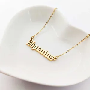 Aquarius Zodiac Sign Pendant Necklace-قلادة برج الدلو