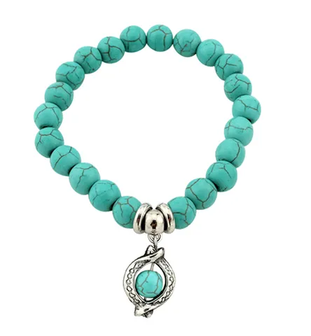 Bohemian Turquoise Blue Beads Bracelet
