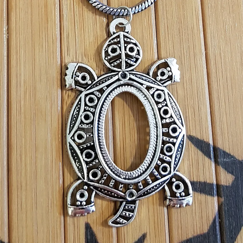 Imeora Tortoise Pendant With 24 inch Chain