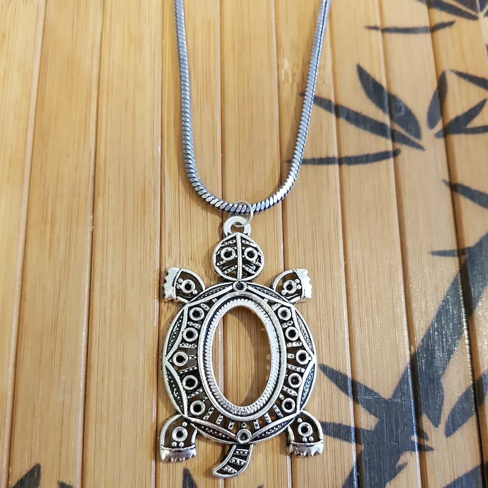 Imeora Tortoise Pendant With 24 inch Chain