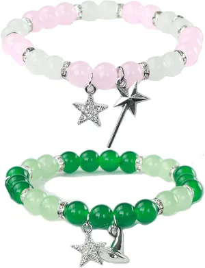 Volare Elphaba Galinda Friendship Matching Bracelets Witch Hat Magic wand BFF Bracelets Best Friend Bracelets for Fans Friends